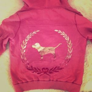 Vs pink fur hoodie